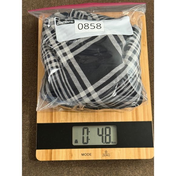 Maurices Black White Plaid Off The Shoulder Button Front Blouse Top Women M - Picture 10 of 10